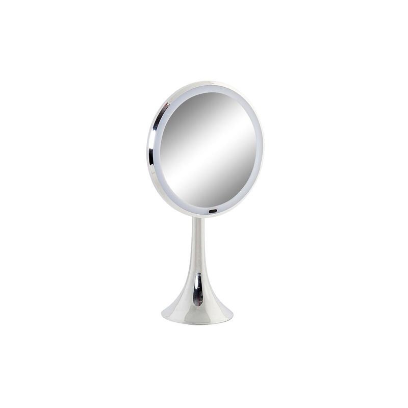 Casa si Gradina - Mobilier - Mobilier baie - Oglinzi baie - Oglinda cu Efect de Marire cu LED DKD Home Decor Argintiu Metal 20 x 11 x 37 cm - Infinity.ro