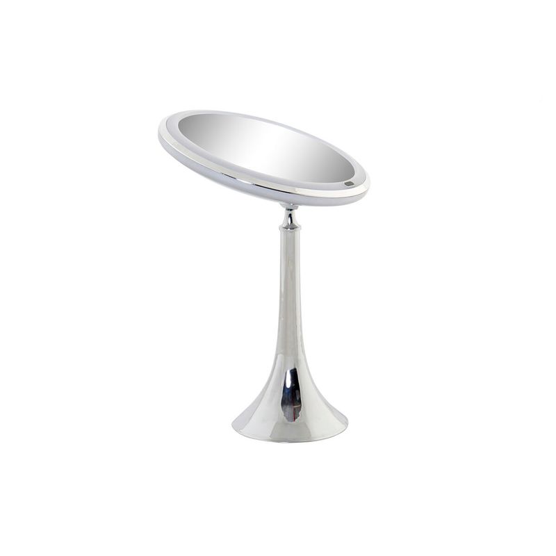 Casa si Gradina - Mobilier - Mobilier baie - Oglinzi baie - Oglinda cu Efect de Marire cu LED DKD Home Decor Argintiu Metal 20 x 11 x 37 cm - Infinity.ro