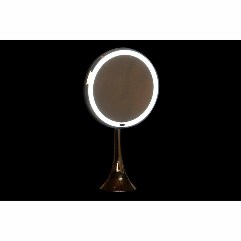 Casa si Gradina - Mobilier - Mobilier baie - Oglinzi baie - Oglinda cu Efect de Marire cu LED DKD Home Decor Argintiu Metal 20 x 11 x 37 cm - Infinity.ro