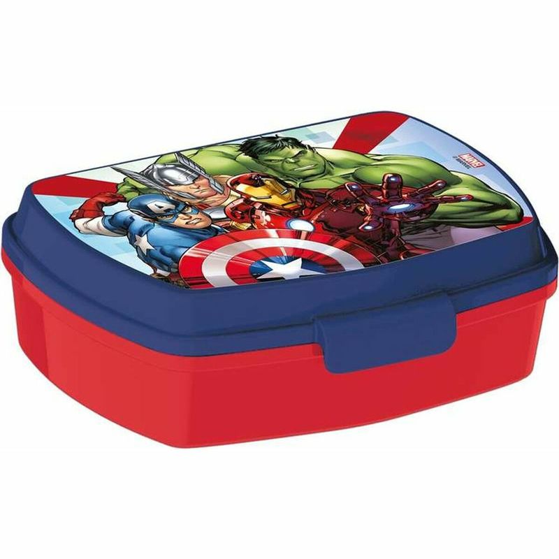 Casa si Gradina - Bucatarie si vesela - Organizare si depozitare bucatarie - Cutii alimentare - Cutie pentru Sandwich The Avengers Infinity Albastru Plastic Rosu (17 x 5.6 x 13.3 cm) - Infinity.ro