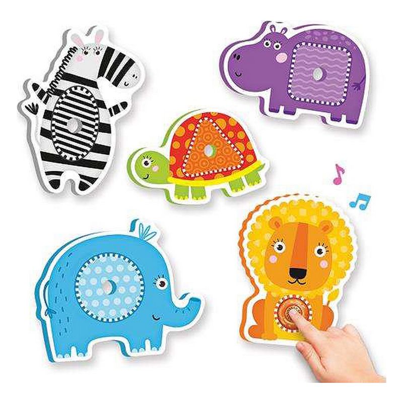 Jucarii, Copii si Bebe - Jucarii si jocuri - Jucarii bebelusi - Jucarii zornaitoare - Puzzle pentru Copii Reig Zoo Shapes animale Muzical Ferma - Infinity.ro