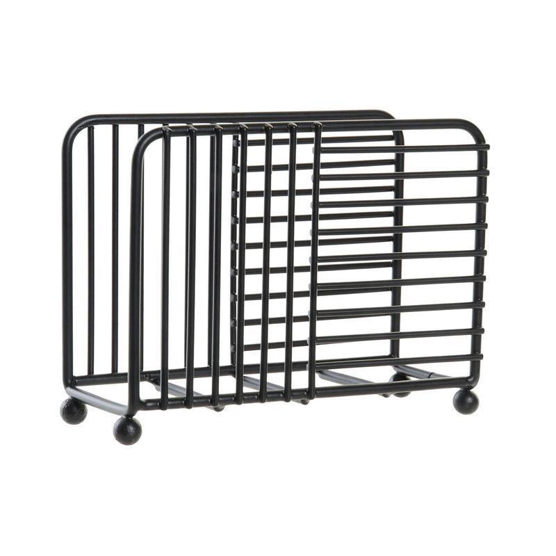 Casa si Gradina - Bucatarie si vesela - Organizare si depozitare bucatarie - Dispensere detergent - Suport pentru Servetele DKD Home Decor Grila Negru Metal 15,5 x 6,5 x 11,5 cm - Infinity.ro