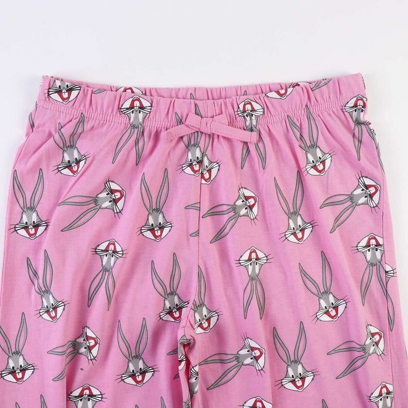 Fashion, accesorii si bijuterii - Femei - Lenjerie si pijamale femei - Pijamale femei - Pijama Looney Tunes Roz,  S - Infinity.ro