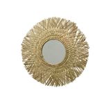 Casa si Gradina - Decoratiuni - Oglinzi - Oglinda de perete Decoris Rotund Natural Stuf (Ø 50 cm) - Infinity.ro