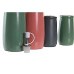 Casa si Gradina - Bucatarie si vesela - Organizare si depozitare bucatarie - Cutii alimentare - Set pentru asezonat DKD Home Decor 19 x 16 x 22,5 cm Natural Roz Lemn de cauciuc Alb Verde Gresie - Infinity.ro