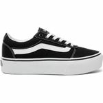 Fashion, accesorii si bijuterii/Femei/Incaltaminte femei/Sneakers si tenisi femei - Adidasi Casual de Dama Vans Ward Platform Negru,  37 - Infinity.ro