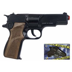 Pistol de petarde/capse Gonher Negru Politist