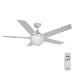 Casa si Gradina - Corpuri si surse de iluminat - Plafoniere, aplice si spoturi - Ventilator de Tavan cu Lumina EDM 33988 Adriatico Alb 60 W - Infinity.ro