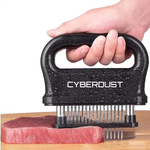 Casa si Gradina - Bucatarie si vesela - Ustensile bucatarie - Seturi ustensile de bucatarie - Dispozitiv de fragezit carne CYBERDUST, Otel inoxidabil, 48 de ace, Pentru vita, curcan, pui, friptura, vitel, porc - Infinity.ro