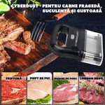 Casa si Gradina - Bucatarie si vesela - Ustensile bucatarie - Seturi ustensile de bucatarie - Dispozitiv de fragezit carne CYBERDUST, Otel inoxidabil, 48 de ace, Pentru vita, curcan, pui, friptura, vitel, porc - Infinity.ro