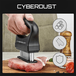 Casa si Gradina - Bucatarie si vesela - Ustensile bucatarie - Seturi ustensile de bucatarie - Dispozitiv de fragezit carne CYBERDUST, Otel inoxidabil, 48 de ace, Pentru vita, curcan, pui, friptura, vitel, porc - Infinity.ro