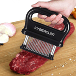 Casa si Gradina - Bucatarie si vesela - Ustensile bucatarie - Seturi ustensile de bucatarie - Dispozitiv de fragezit carne CYBERDUST, Otel inoxidabil, 48 de ace, Pentru vita, curcan, pui, friptura, vitel, porc - Infinity.ro