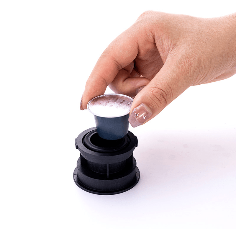 Electronice si Electrocasnice - Electrocasnice bucatarie - Preparare bauturi - Espressoare - Minipresso CYBERDUST, Espressor portabil, Negru mat, Compatibil cu cafea macinata si capsule de cafea - Infinity.ro