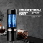 Electronice si Electrocasnice - Electrocasnice bucatarie - Preparare bauturi - Espressoare - Minipresso CYBERDUST, Espressor portabil, Negru mat, Compatibil cu cafea macinata si capsule de cafea - Infinity.ro