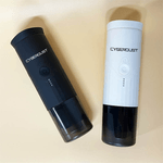 Electronice si Electrocasnice - Electrocasnice bucatarie - Preparare bauturi - Espressoare - Minipresso CYBERDUST, Espressor portabil, Negru mat, Compatibil cu cafea macinata si capsule de cafea - Infinity.ro