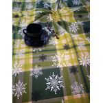Casa si Gradina - Textile si covoare - Textile bucatarie - Fete de masa - Fata de masa Kotonia Home Snow - 160x220 cm, 100% bumbac, verde cu motive de Craciun - Infinity.ro
