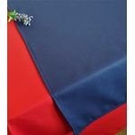 Casa si Gradina - Textile si covoare - Textile bucatarie - Fete de masa - Set Fata de masa rosie cu napron albastru uni Kotonia Home Emma 05, creton, 180x220 cm + 45x180 cm, 100% bumbac - Infinity.ro