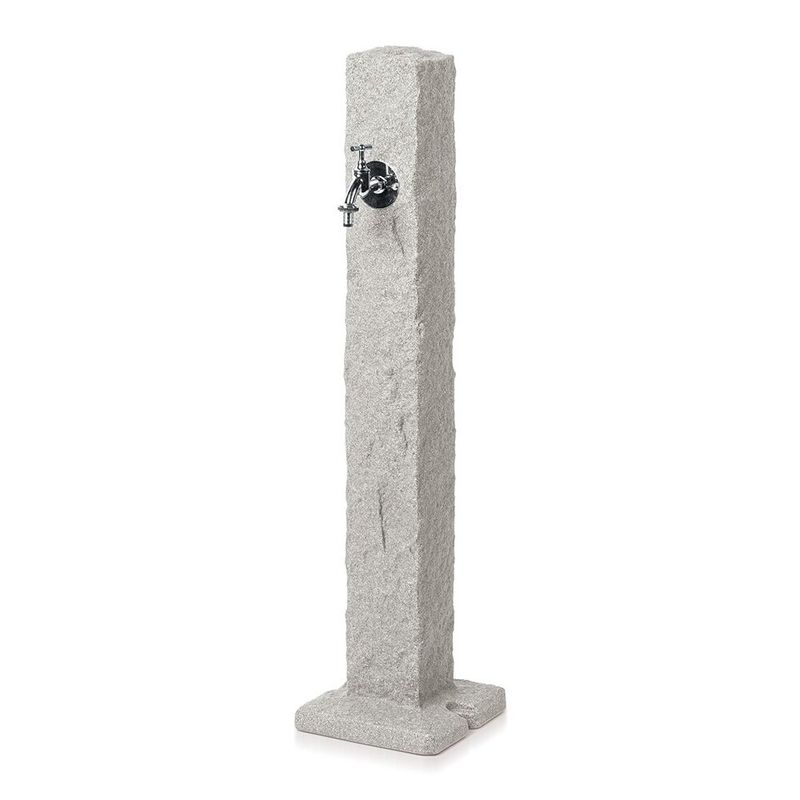 Casa si Gradina/Gradina si terasa/Mobilier exterior/Accesorii pentru gradina - Masca robinet de gradina, cu adaptor furtun, efect granit, gri, 24x98 cm, Prosperplast - Infinity.ro