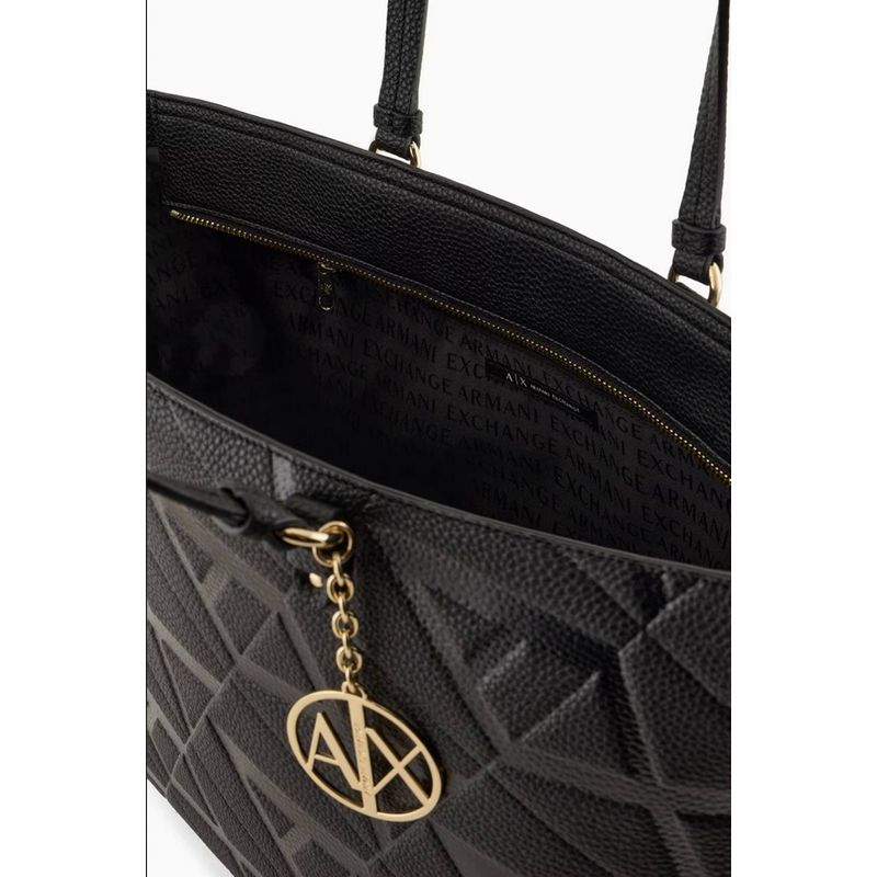 Fashion, accesorii si bijuterii - Femei - Accesorii femei - Genti si rucsacuri femei - Geanta shopper  Armani Exchange 949127-4F784-19921 Negru 35 x 27 x 14 cm - Infinity.ro