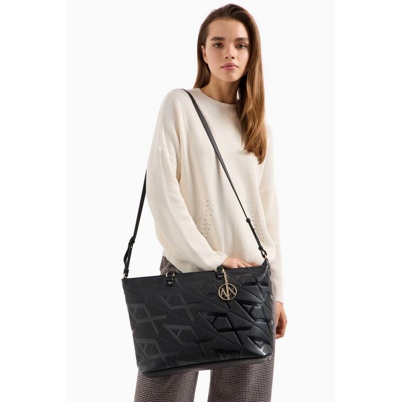Fashion, accesorii si bijuterii - Femei - Accesorii femei - Genti si rucsacuri femei - Geanta shopper  Armani Exchange 949127-4F784-19921 Negru 35 x 27 x 14 cm - Infinity.ro
