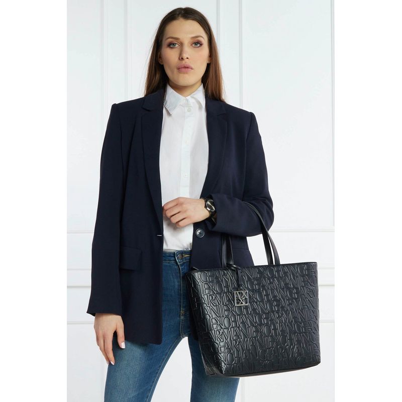 Fashion, accesorii si bijuterii - Femei - Accesorii femei - Genti si rucsacuri femei - Geanta shopper Armani Exchange 942650 Negru 40 x 28 x 11 cm - Infinity.ro