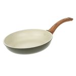 Casa si Gradina - Bucatarie si vesela - Vase pentru gatit - Tigai si seturi - Tigaie antiaderenta, olive, diametru 24cm, maner ergonomic 19cm, adancime 5cm - Infinity.ro
