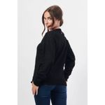 Fashion, accesorii si bijuterii - Femei - Imbracaminte femei - Pulovere femei - Pulover dama Armani Exchange 6DYM2C,  L INTL, Negru/Argintiu - Infinity.ro