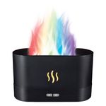 Casa si Gradina - Decoratiuni - Aromaterapie si lumanari - Odorizante camera - Odorizant camera, model led, efect de flacara, multicolor, usb, 17 x 7 x 10cm, negru - Infinity.ro