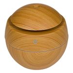 Casa si Gradina - Decoratiuni - Aromaterapie si lumanari - Odorizante camera - Difuzor aromaterapie, model sferic, lumina led multicolor, capacitate 130ml, usb, natur - Infinity.ro