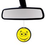 Auto si Moto - Intretinere auto - Odorizante auto - Odorizant auto, happy face, vanilie, galben, set 2 bucati - Infinity.ro