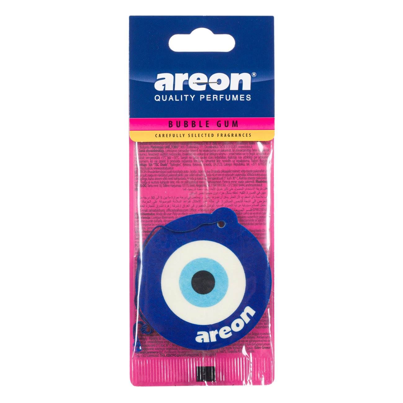 Odorizant auto areon, bubble gum, model ochi