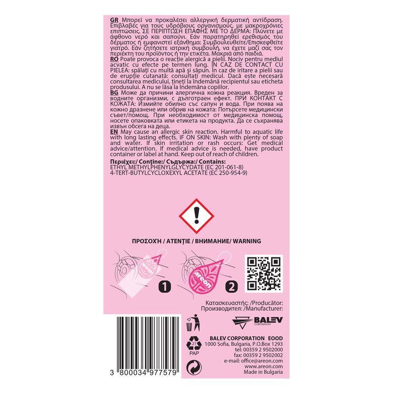 Auto si Moto - Intretinere auto - Odorizante auto - Odorizant auto, areon, picatura, aroma guma de mestecat, roz - Infinity.ro