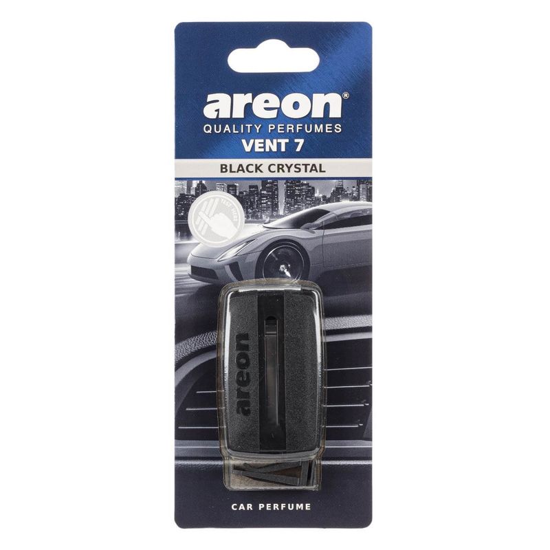 Auto si Moto - Intretinere auto - Odorizante auto - Odorizant auto areon vent 7, aroma black crystal, negru - Infinity.ro