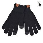 Fashion, accesorii si bijuterii - Femei - Accesorii femei - Manusi femei - Manusi ecran tactil, original vintage, patch maro, negru, adolescenti 9-14 ani, acril - Infinity.ro