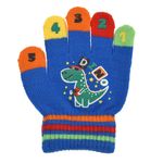 Fashion, accesorii si bijuterii - Copii - Accesorii copii - Manusi copii - Manusi copii dinozaur, multicolor, varsta 2-5 ani, 95% acrilic, 5% elastan - Infinity.ro