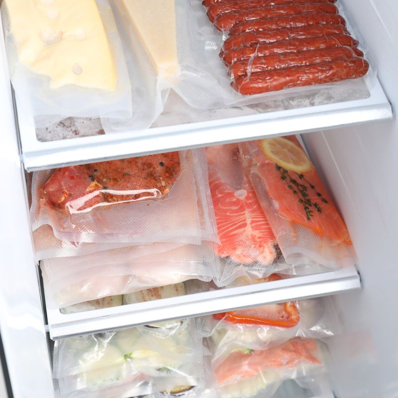 Market - Curatenie si intretinere casa - Produse bucatarie - Pungi si folii alimentare - Pachet 50 Pungi Gofrate pentru Vidat Neste® - 40 x 80 - Infinity.ro