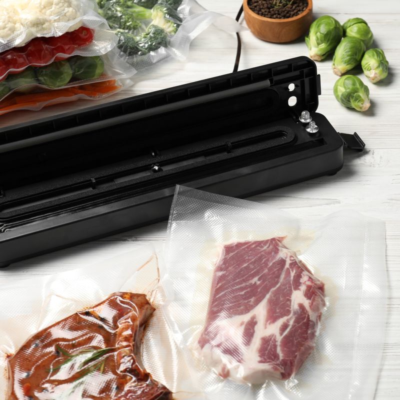 Market - Curatenie si intretinere casa - Produse bucatarie - Pungi si folii alimentare - Pachet 300 Pungi Vidat Gofrate pentru alimente, 90 microni, Neste® - 18 x 30 cm - Infinity.ro