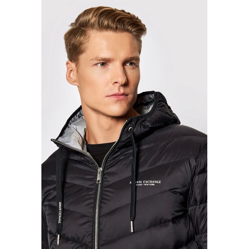 Fashion, accesorii si bijuterii - Barbati - Imbracaminte - Jachete si geci barbati - Geaca din puf Emporio Armani 8NZB53, 2XL INTL, Negru - Infinity.ro