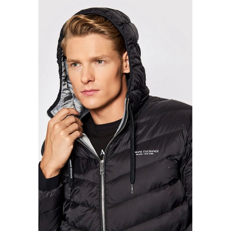 Fashion, accesorii si bijuterii - Barbati - Imbracaminte - Jachete si geci barbati - Geaca din puf Emporio Armani 8NZB53, 2XL INTL, Negru - Infinity.ro