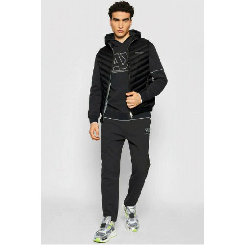 Fashion, accesorii si bijuterii - Barbati - Imbracaminte - Sacouri si veste barbati - Vesta barbati Armani Exchange 8NZQ52, Negru,  L INTL - Infinity.ro