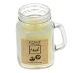 Casa si Gradina - Decoratiuni - Aromaterapie si lumanari - Lumanari si candele - Lumanare aromatica musk, ecru, recipient sticla, capac metalic, 5.3 x 8.5cm - Infinity.ro