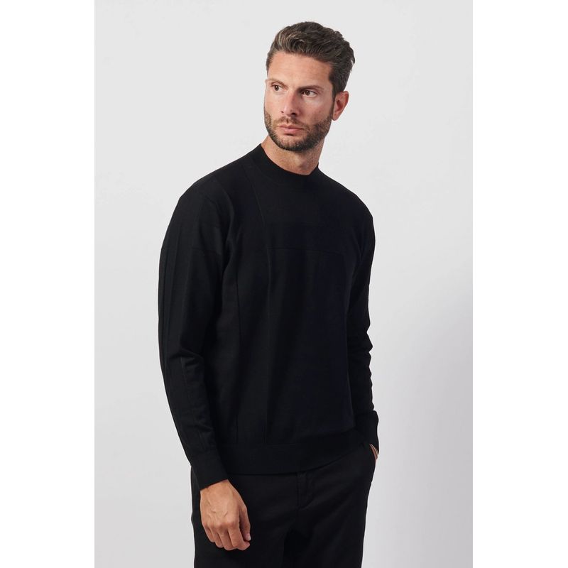 Fashion, accesorii si bijuterii - Barbati - Imbracaminte - Pulovere barbati - Pulover barbati Armani Exchange XM000103, Negru, M INTL - Infinity.ro