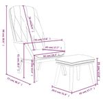 Casa si Gradina - Mobilier - Scaune si fotolii - Fotolii - Fotoliu de relaxare cu taburet, roz, catifea - Infinity.ro