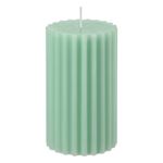 Casa si Gradina - Decoratiuni - Aromaterapie si lumanari - Lumanari si candele - Lumanare decorativa, model pilon, aroma iris, culoare verde marin, dimensiuni 7 x 12 cm, timp ardere 50 ore - Infinity.ro