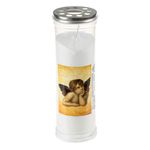 Casa si Gradina - Decoratiuni - Aromaterapie si lumanari - Lumanari si candele - Lumanare decorativa, model inger, alb, diametru 7 cm, inaltime 19 cm, timp ardere 80 ore - Infinity.ro
