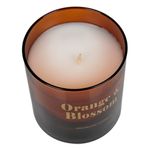 Casa si Gradina - Decoratiuni - Aromaterapie si lumanari - Lumanari si candele - Lumanare aromatica, orange & blossom, parafina, borcan sticla chihlimbar, 8 x 9cm - Infinity.ro