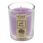 Casa si Gradina - Decoratiuni - Aromaterapie si lumanari - Lumanari si candele - Lumanare parafinata, home, wild berry, culoare lila, diametru 5 cm, inaltime 6.5 cm, durata ardere 6-8 ore - Infinity.ro