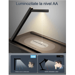 Laptop, Telefoane si Tablete - Laptopuri si accesorii - Accesorii Laptop - Standuri/Coolere notebook - Masuta Laptop Multifunctionala Saiji, 540mm x 330mm x 100mm, Lumina LED, 3 Ajustari Luminozitate, Negru - Infinity.ro