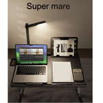 Laptop, Telefoane si Tablete - Laptopuri si accesorii - Accesorii Laptop - Standuri/Coolere notebook - Masuta Laptop Multifunctionala Saiji, 600mm x 450mm, 4 Unghiuri de Reglare Suprafata, 5 Nivele de Inaltime Reglabile - Infinity.ro