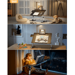 Laptop, Telefoane si Tablete - Laptopuri si accesorii - Accesorii Laptop - Standuri/Coolere notebook - Masuta Laptop Multifunctionala Saiji, 600mm x 450mm, 4 Unghiuri de Reglare Suprafata, 5 Nivele de Inaltime Reglabile - Infinity.ro